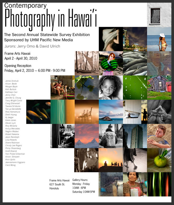 Contemporary Photography in Hawaii 2010 poster