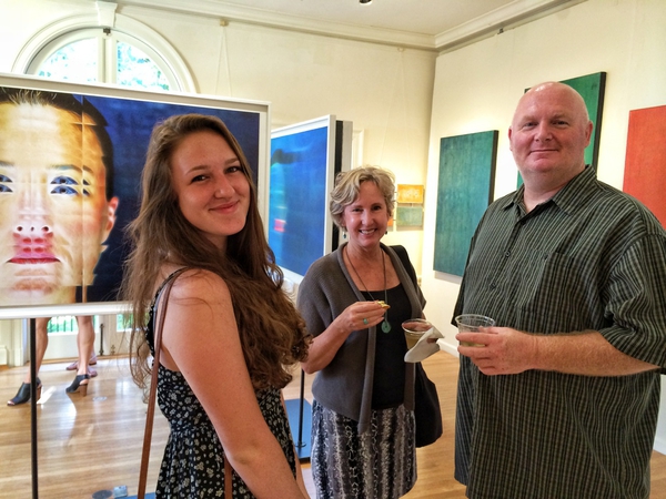 Shane Robinson's solo show opening at Hui No'eau, Maui, 2014