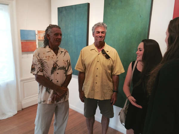 Shane Robinson's solo show opening at Hui No'eau, Maui, 2014