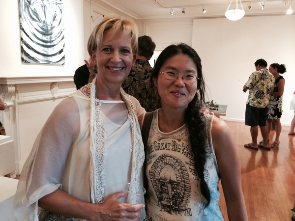 Shane Robinson's solo show opening at Hui No'eau, Maui, 2014