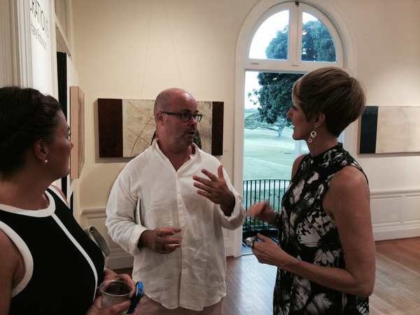 Shane Robinson's solo show opening at Hui No'eau, Maui, 2014