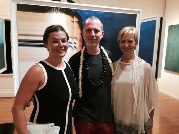 Shane Robinson's solo show opening at Hui No'eau, Maui, 2014