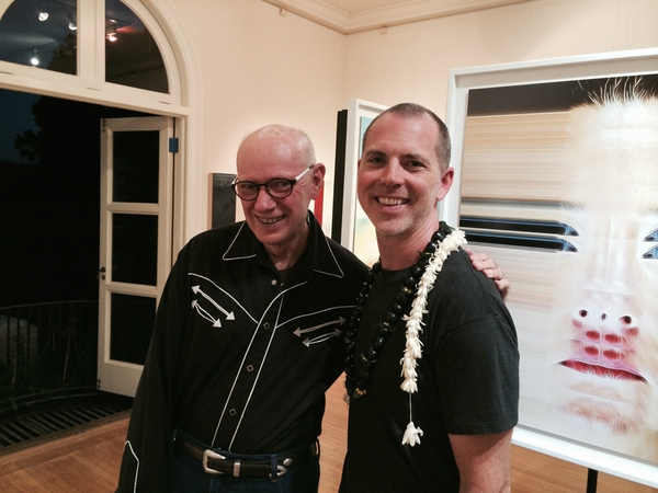 Shane Robinson's solo show opening at Hui No'eau, Maui, 2014