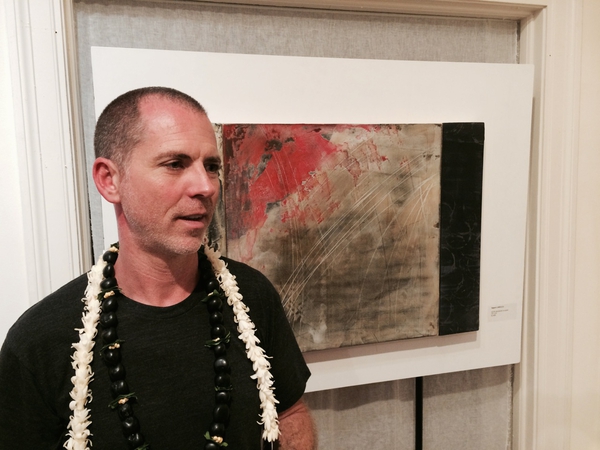 Shane Robinson's solo show opening at Hui No'eau, Maui, 2014