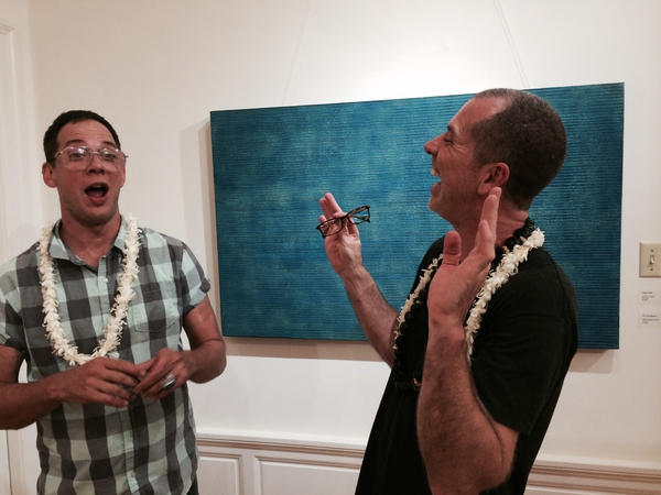 Shane Robinson's solo show opening at Hui No'eau, Maui, 2014