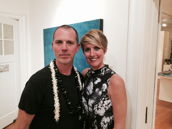 Shane Robinson's solo show opening at Hui No'eau, Maui, 2014